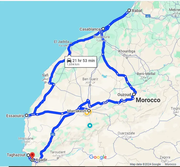 12 days summer holiday tour in Morocco 2024